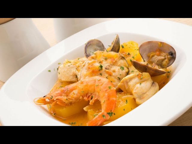 Receta de zarzuela de pescado y marisco al estilo Arguiñano
