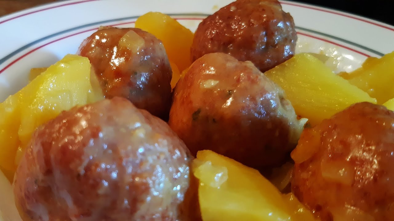 Receta tradicional: Albóndigas de la abuela con patatas