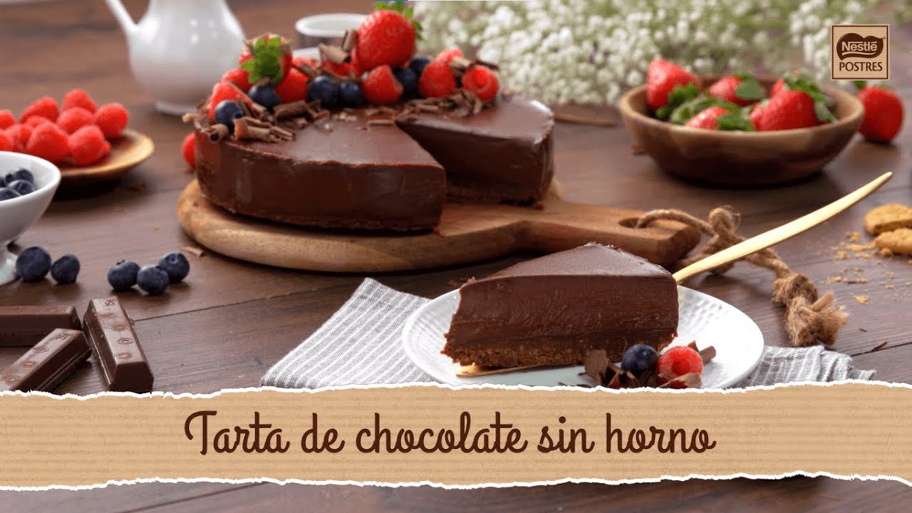 Tarta de chocolate Nestlé: Receta fácil sin necesidad de horno