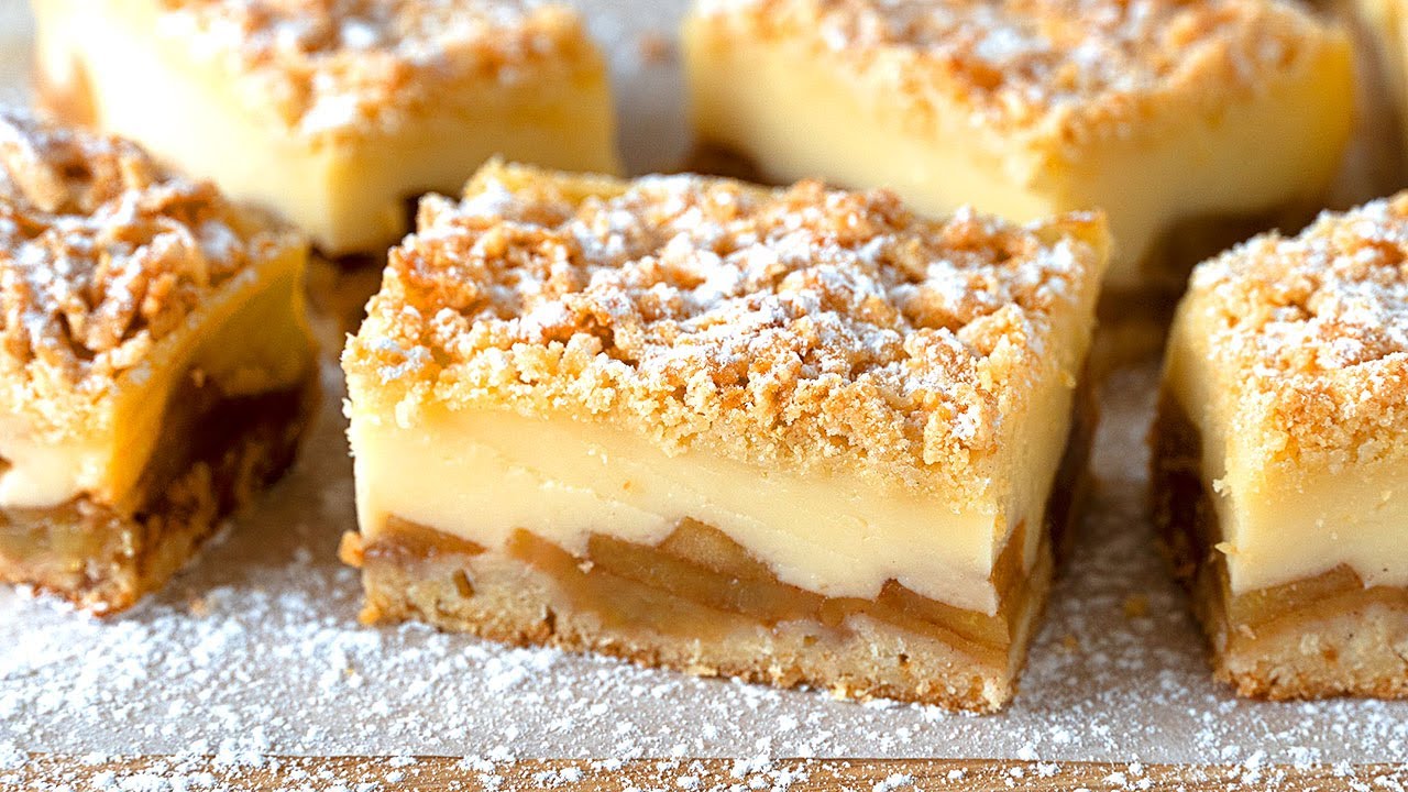 Tarta de manzana libre de gluten con crema pastelera