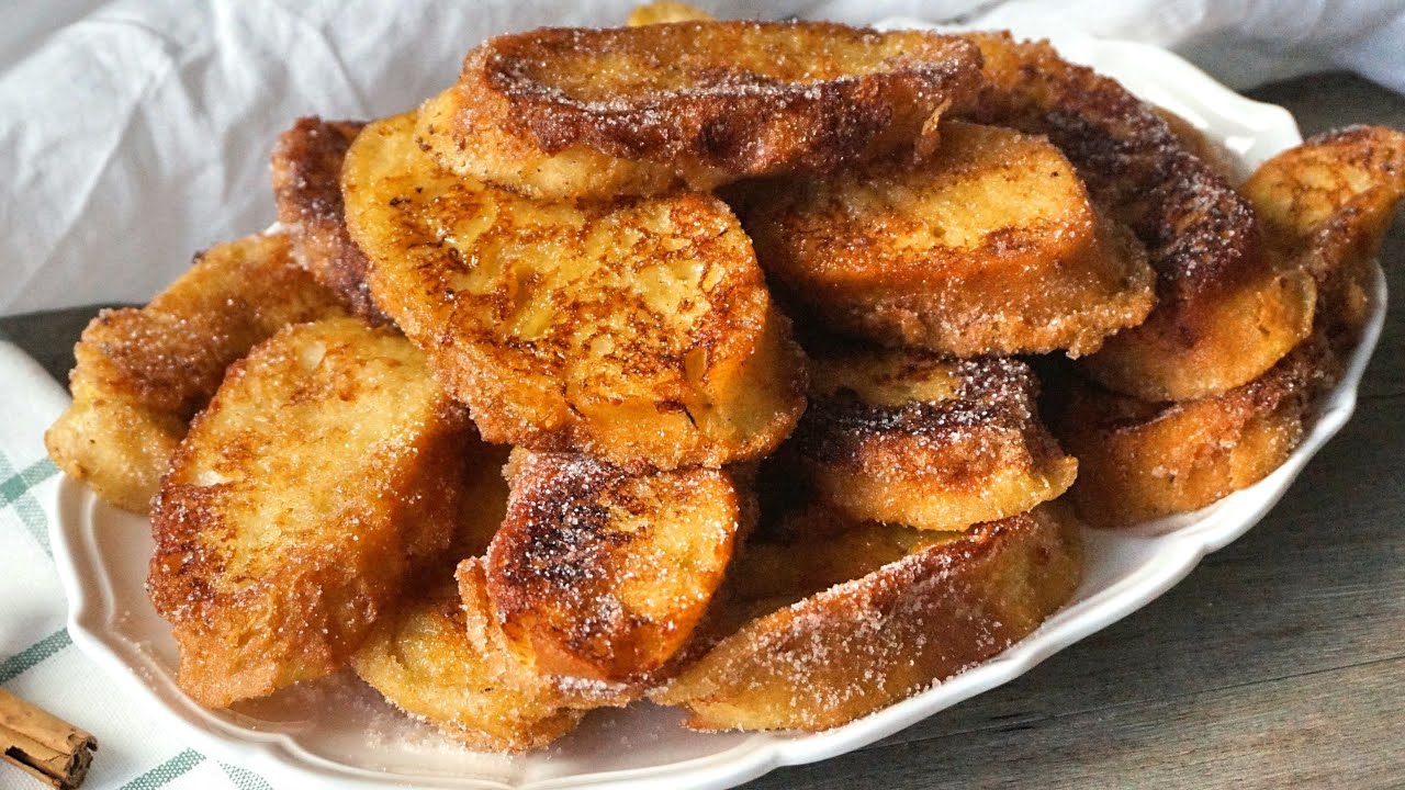 Torrijas cocinadas con aceite de oliva o de girasol