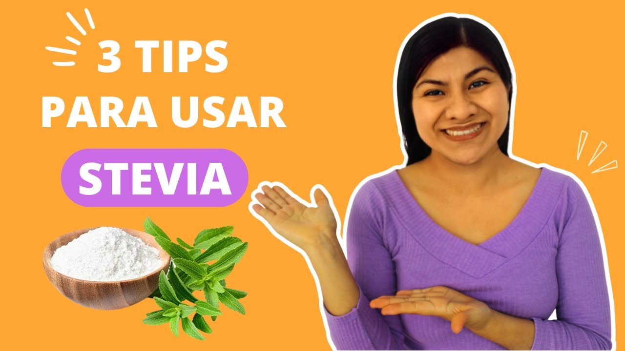 Usar stevia en lugar de azúcar en postres