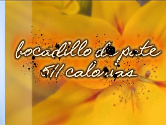 Valor calórico de un bocadillo de tortilla